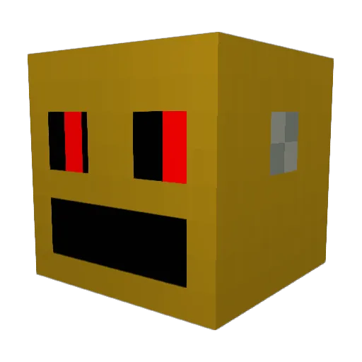 bluesuitcase Minecraft avatar head, 3D render