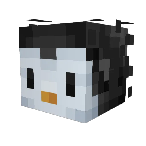 blueswifts Minecraft avatar head, 3D render