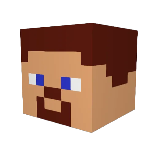 bluethunder198 Minecraft avatar head, 3D render
