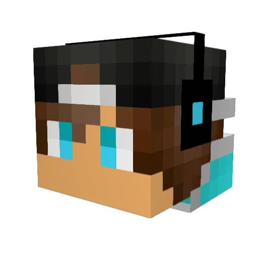 bluetomato5 Minecraft avatar head, 3D render