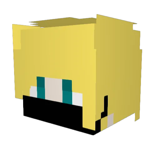 bluetooth1234 Minecraft avatar head, 3D render