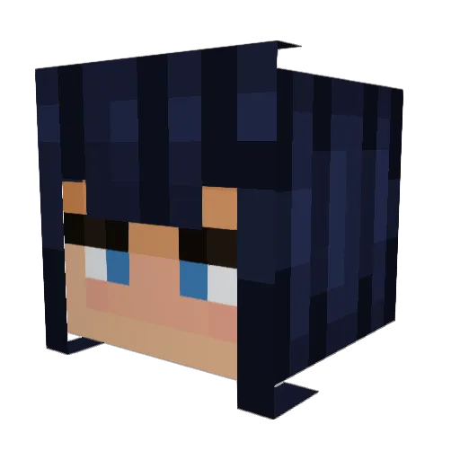 blueug Minecraft avatar head, 3D render