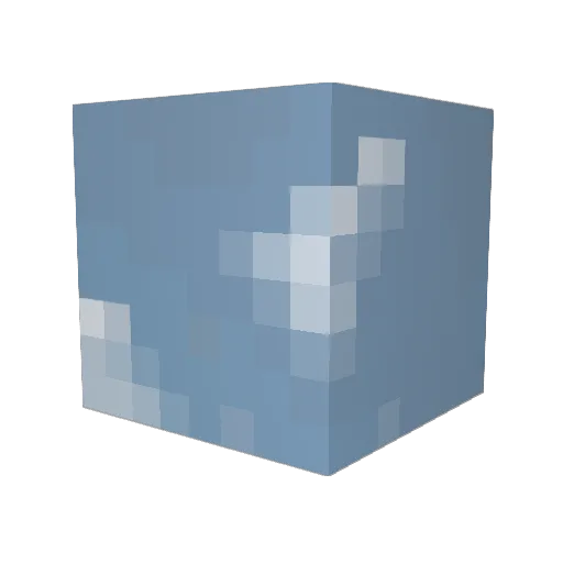 blueup0 Minecraft avatar head, 3D render