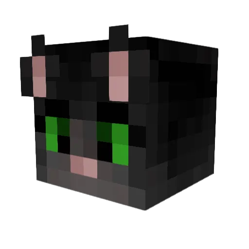 bluevixen Minecraft avatar head, 3D render