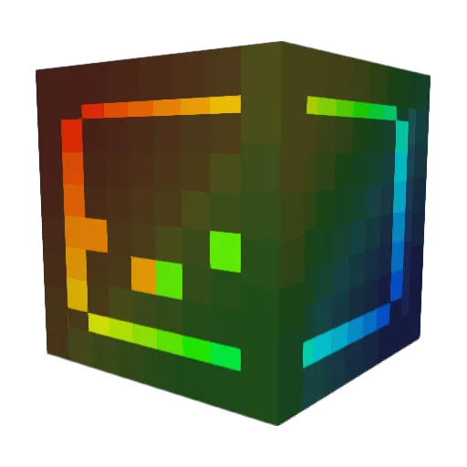 bluewizad Minecraft avatar head, 3D render