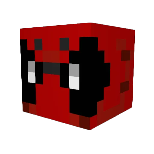 bluewolf141 Minecraft avatar head, 3D render
