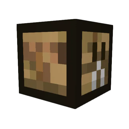 bluexenon Minecraft avatar head, 3D render