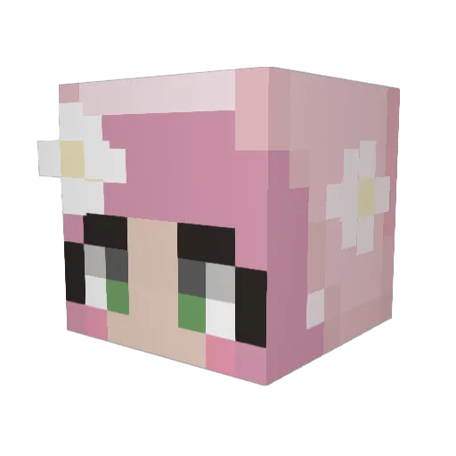 bluey_pie Minecraft avatar head, 3D render