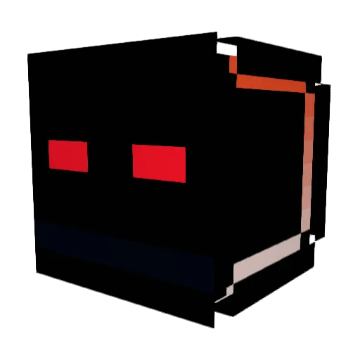 bluezzzzzz Minecraft avatar head, 3D render