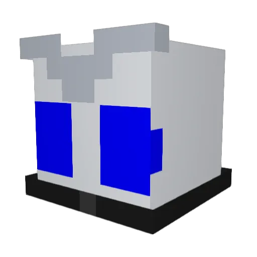 bluheart04 Minecraft avatar head, 3D render