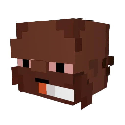 blumblum702 Minecraft avatar head, 3D render
