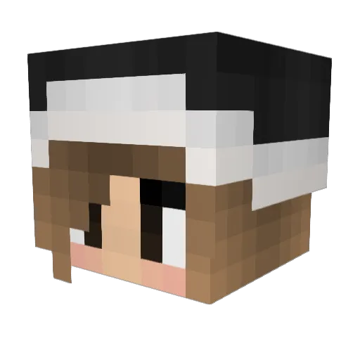 blummby Minecraft avatar head, 3D render