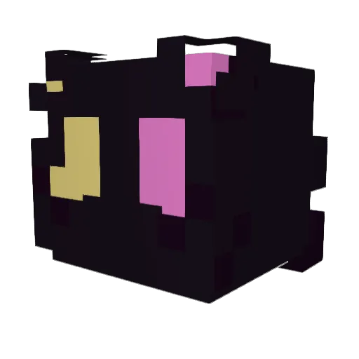 bluniaa Minecraft avatar head, 3D render
