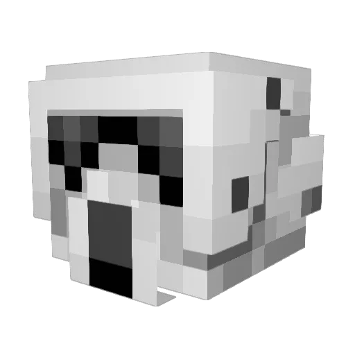 blunker Minecraft avatar head, 3D render