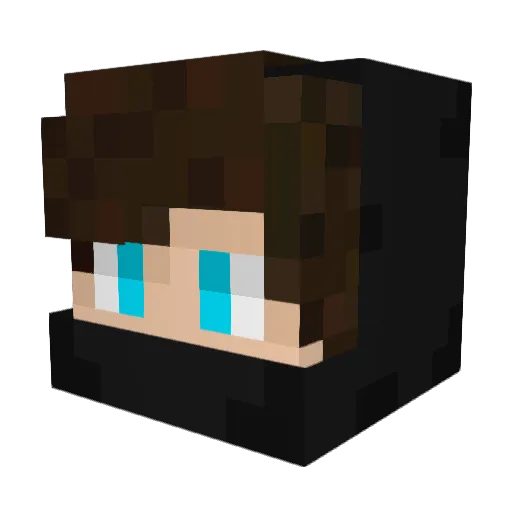 bluntforce101 Minecraft avatar head, 3D render