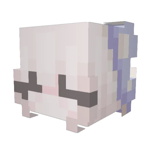 bluntsandthighs Minecraft avatar head, 3D render