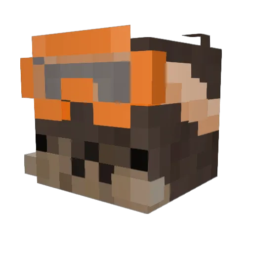 bluntsmoker808 Minecraft avatar head, 3D render