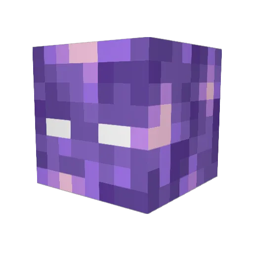 bluora Minecraft avatar head, 3D render
