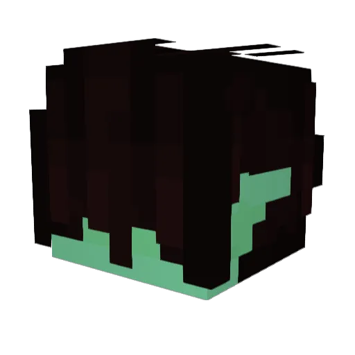 blur00bfff Minecraft avatar head, 3D render