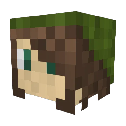 blured247 Minecraft avatar head, 3D render