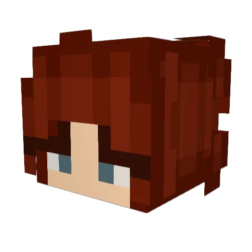 blurghl Minecraft avatar head, 3D render
