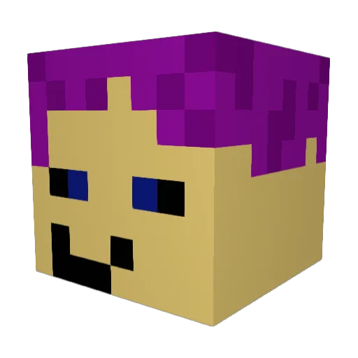 blurpreez Minecraft avatar head, 3D render