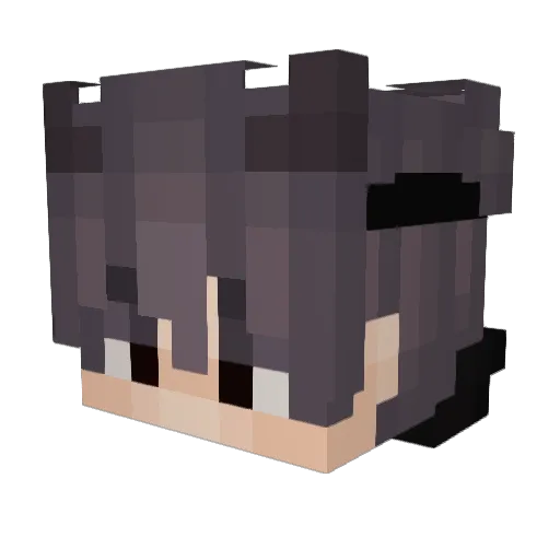 blurryboyy Minecraft avatar head, 3D render