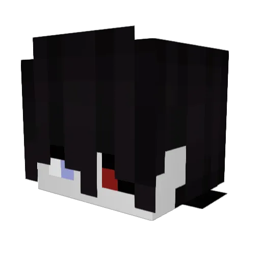 blurryworld Minecraft avatar head, 3D render