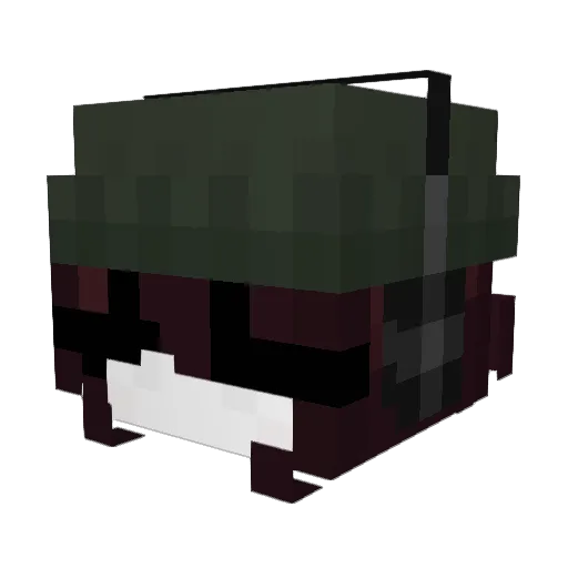 blushyi Minecraft avatar head, 3D render
