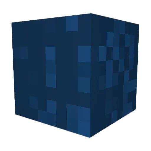 bluu_5 Minecraft avatar head, 3D render