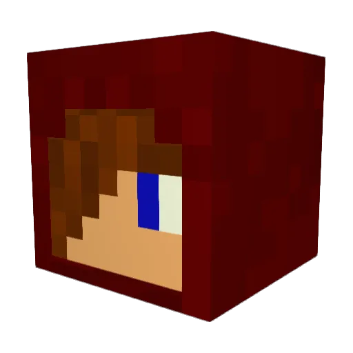 bluwambat78 Minecraft avatar head, 3D render