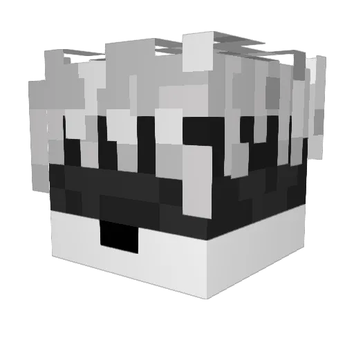 blvcedx Minecraft avatar head, 3D render