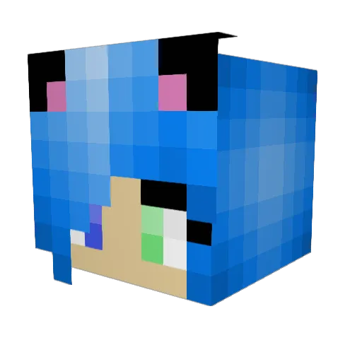 blvck_simeon Minecraft avatar head, 3D render