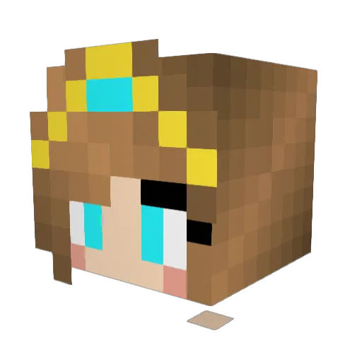 blvckmilk Minecraft avatar head, 3D render