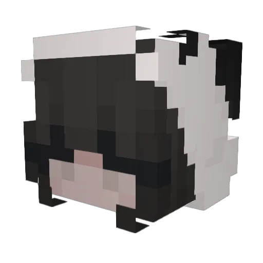 blxed Minecraft avatar head, 3D render