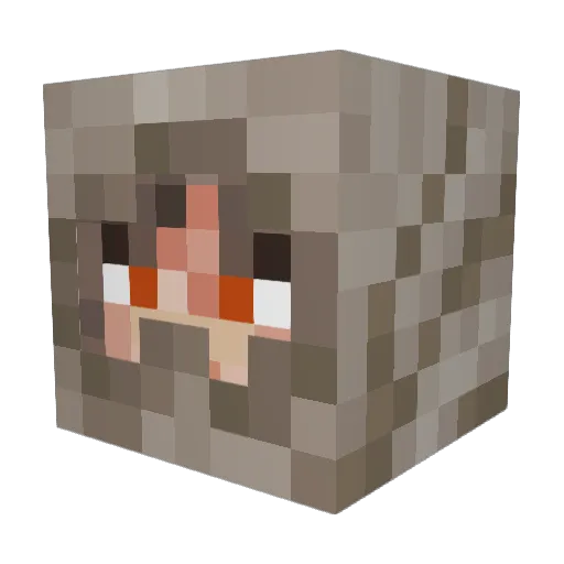 blxli Minecraft avatar head, 3D render