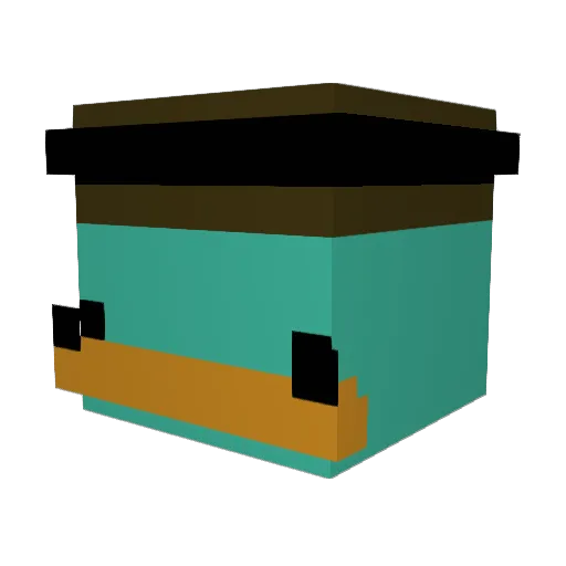 blxmentxpf Minecraft avatar head, 3D render