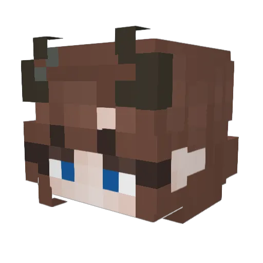blxssxdx Minecraft avatar head, 3D render
