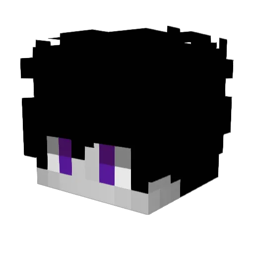 blxzej Minecraft avatar head, 3D render