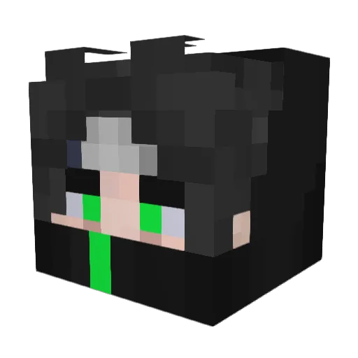 blykan Minecraft avatar head, 3D render