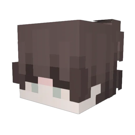 blyw Minecraft avatar head, 3D render