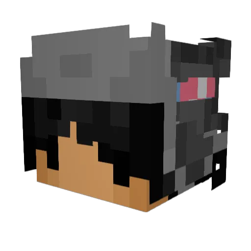 blzskkk Minecraft avatar head, 3D render
