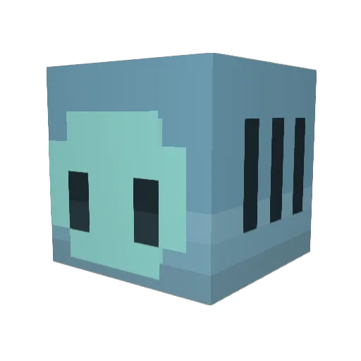 bm0y Minecraft avatar head, 3D render