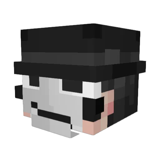 bm_eman Minecraft avatar head, 3D render