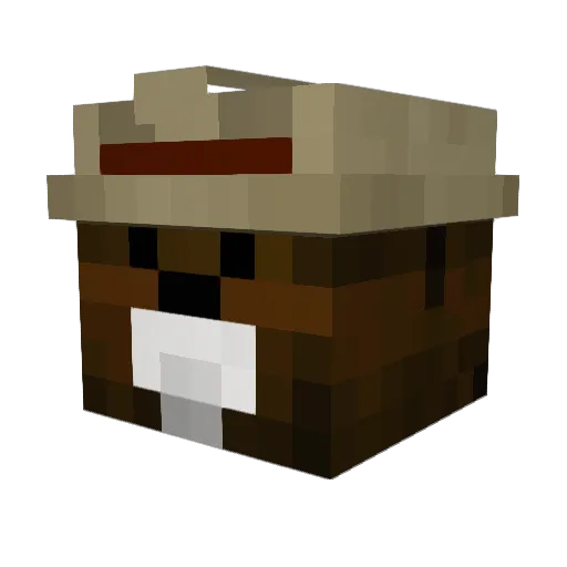 bman123 Minecraft avatar head, 3D render