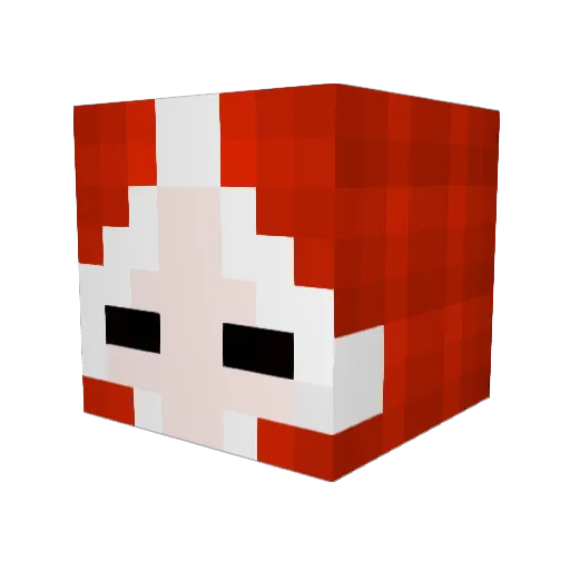 bman2008 Minecraft avatar head, 3D render
