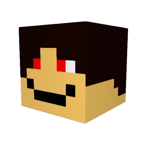 bman262 Minecraft avatar head, 3D render