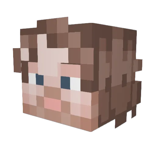 bmanlyman Minecraft avatar head, 3D render