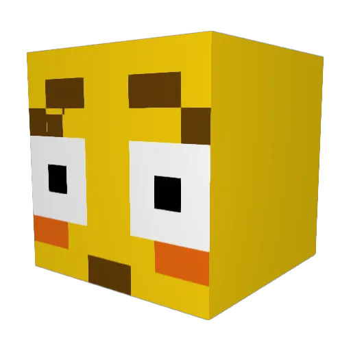 bmari Minecraft avatar head, 3D render