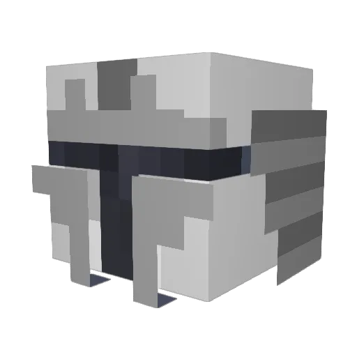 bmatic Minecraft avatar head, 3D render